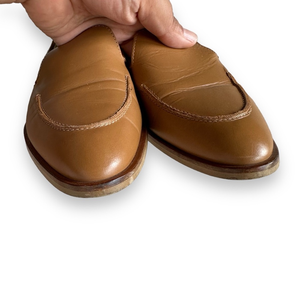Everlane Camel The Modern Loafer Made in Italy Almond Toe Office Shoe Size 8.5 - Picture 13 of 14